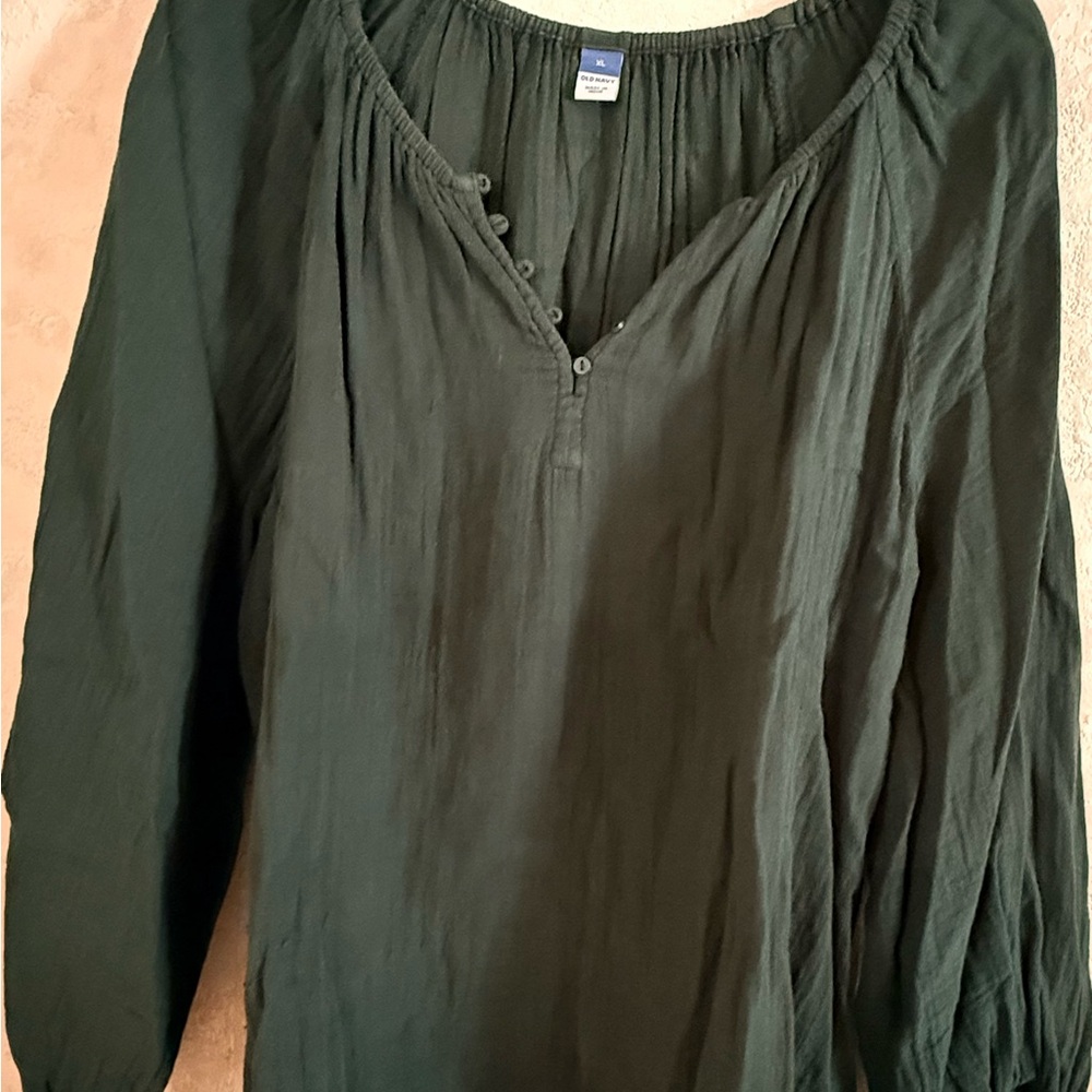 Old Navy Forest Green Blouse